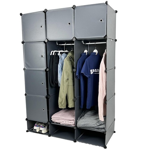 Armadio grigio cubi - 15,