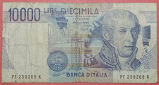 Banconota italia 10000 - italia, lire