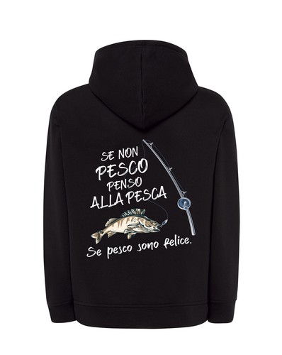 Felpa uomo pesca pesco sono - felpa,