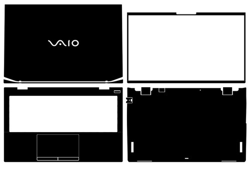 Carbon fiber vinyl laptop - carbon,