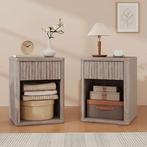 Homcom modern nightstand with - homcom,