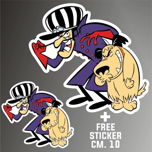 Adesivo wacky races - wacky,