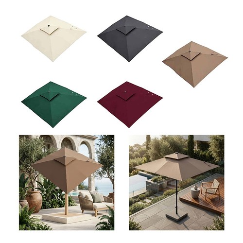 Ombrellone 5x2 quadrato - ombrellone, 2,5x2,5m