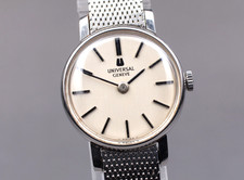 *Quasi come nuovo* Universal Geneve 842605 argento 22 mm orologio donna carica manuale GIAPPONE
