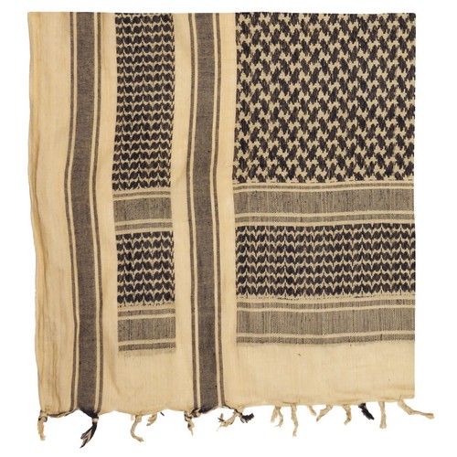 Kefiah sabbia nero - (shemagh), sabbia-nero