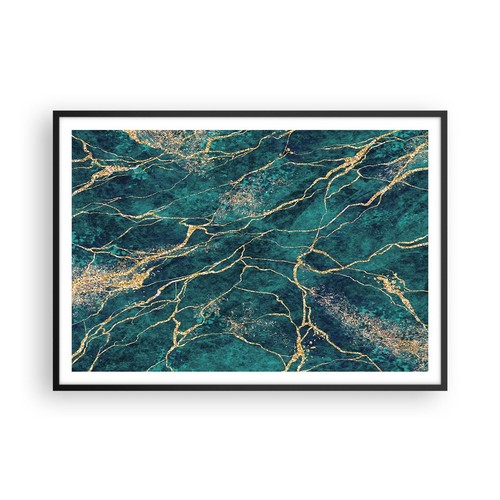 Poster 100x70cm astrazione oro - poster,