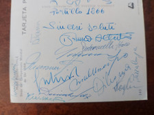 AUTOGRAFI ATLETI NAZIONALE ITALIANA SCI MONDIALI 1966 PORTILLO - CHILE  (2164)