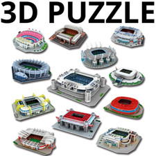 Stadio calcio puzzle in - stadio, 3d