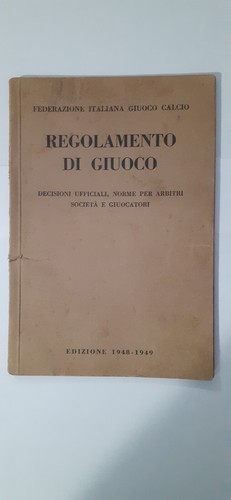 Regolamento giuoco del calcio - giuoco,