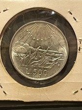 Moneta REPUBBLICA ITALIANA 500 lire 1965 ARGENTO Dante Alighieri  (VC86)