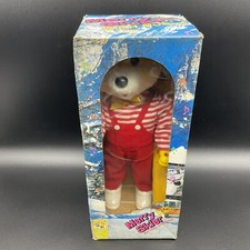 Vintage Merry Skier Bear 14" Tall 1980s Christmas Animated With Music TEDDY #HV