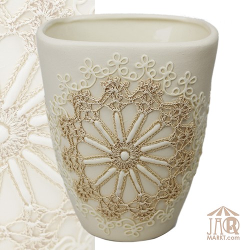 Fioriera ceramica quadrati 14 - fioriera,
