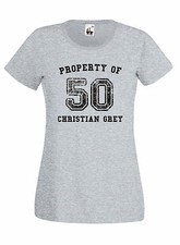 Maglia donna 50 Sfumature di Grigio J608 T-shirt Property of Christian Grey Film