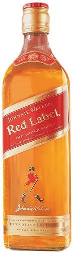 Johnnie walker red label old - label,