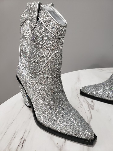 Stivali cowboy argento - da,