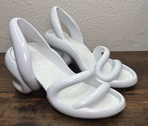 Sandali con slingback bianchi