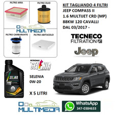 TAGLIANDO 4 FILTRI OLIO