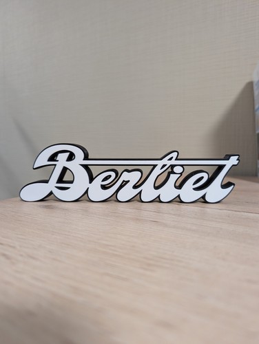 Plaque berliet logo - logo, 3d