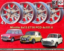 4 Cerchi Mini Minilite 6x13