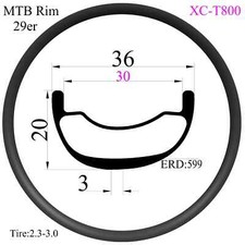 Cerchi bici MTB carbonio 29er