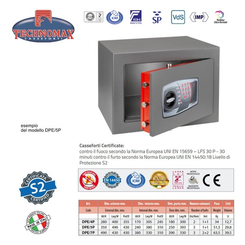 Cassaforte mobile dpe 5p - a, dpe/5p