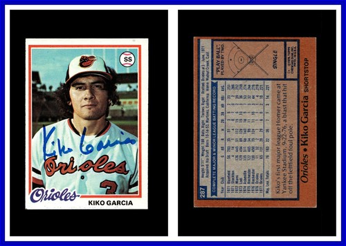 1978 topps 287 kiko garcia - topps,