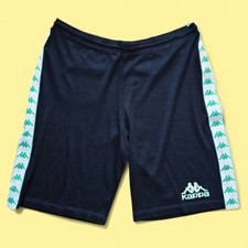 Juventus 1990 1991 Kappa Vintage Football Training Shorts Size XL Serie A Baggio