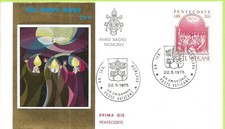 The Golden Series 23K N. 8 : Pentecoste 1975 - Poste Vaticane - Prime Die 1975