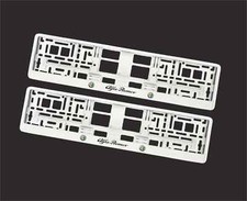 2x Cornice Portatarga Bianco