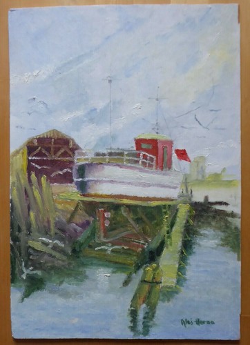 Vecchio quadro dipinto olio - vecchio,
