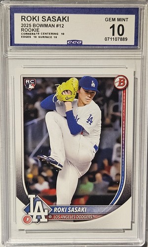 2025 bowman roki sasaki rc - sasaki, #12