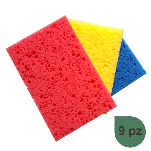 Spugna cucina blu rossa gialla