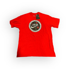 Nuova maglia Nike Giannis uomo taglia media Freak rossa DD0771-657