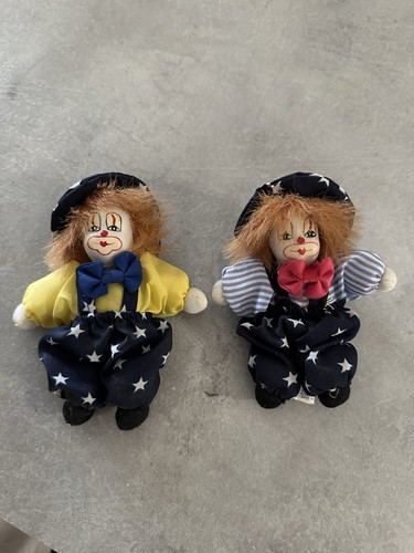 Lotto2 mini bambole - clown, in