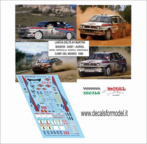Decals lancia delta 8v - decals,