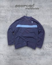 Felpa Nike vintage a righe blu