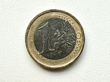 Moneta circolata da 1 € EYPO 2002 Con Cetra Grecia Rara Con Errore Di Conio