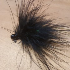 1/8 oz Marabou Black Jigs