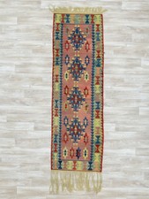 Kilim 62 × 194 cm Tappeto Turco Annodato a Mano