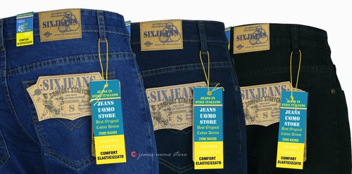 Jeans uomo pantaloni denim