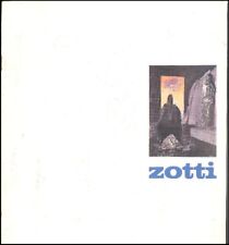 ZOTTI Carmelo. Catalogo di mostra, Milano, Square Gallery, 1974