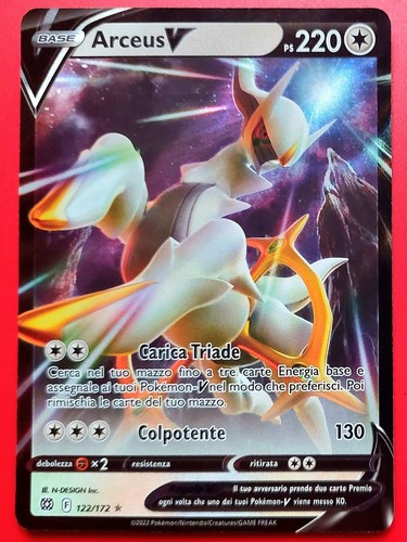 Carta pokemon arceus astri - v,