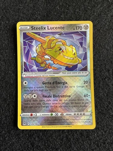 Steelix lucente 124 196 - steelix,