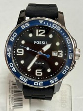 Fossil Men's Wristwatch Ceramic Silicone CE5004
