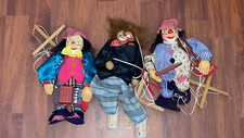 3 VECCHIE MARIONETTE IN LEGNO