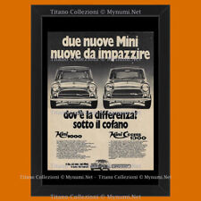Anni '70  * Pubblicità Originale "Innocenti, Mini, Dov'è la differenza? Mini 100
