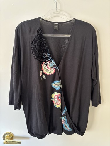 Camicia desigual scollo v - scollo,