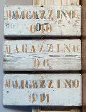 Pannelli Insegne Legno Deposito Magazzino Militare Vintage