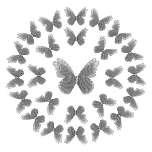 25pcs farfalle organza per - in,