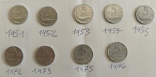 Monete 5 lire vari anni